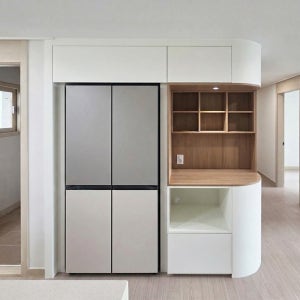 라홈 라운드 냉장고장 빌트인 홈카페 키친핏 프리스탠딩 E0