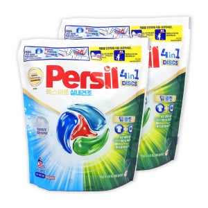 헨켈 퍼실 디스크 실내건조 캡슐세제 파우치 26개입 x2개