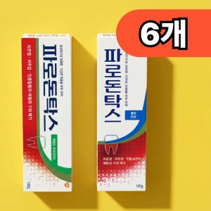 파로돈탁스 데일리 후로라이드 쿨링민트 치약 입냄새 제거 구취 양치 잇몸케어 100g 6개