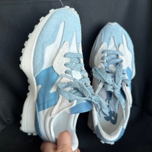 뉴발란스 327W 남녀공용 러닝화 블루 화이트 커플 운동화