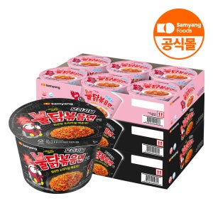 삼양식품 컵라면 불닭볶음면 105g, 12개 + 까르보불닭볶음면 105g, 6개