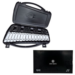 영창악기 실로폰 25키 블랙 YX 25K BLACK 25건반 교육용 검정 글로켄슈필 준비물