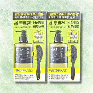 려 루트젠 남성맞춤 탈모샴푸 볼륨 브러쉬 기획세트 티트리유칼립투스향, 515ml, 2개