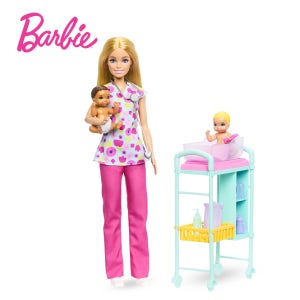 [BARBIE] 바비 커리어 소아과 의사 역할놀이 여아선물 직업체험 패션인형 병원놀이