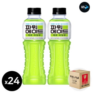 파워에이드 이온음료 스포츠음료 저칼로리 제로라임, 600ml, 24개