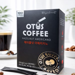 오투스 아메리카노 헤이즐넛 블랙커피 스틱 100T