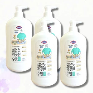 유한락스 주방살균세제 삶은듯 꺠끗한 주방 990ml, 4개