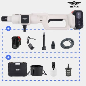 헤누스 프라임워시 PRO 고압세척기 무선 휴대용 충전식 고압분사기 고압세차기