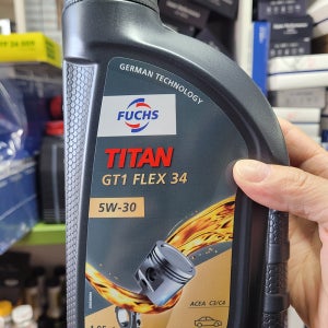 인증품 훅스 타이탄 GT1 FLEX34 5W30 엔진오일 1L