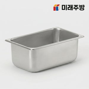 업소용 스텐 밧드 바트 식당 급식 사각 반찬통 1/4밧드 4호, 1개