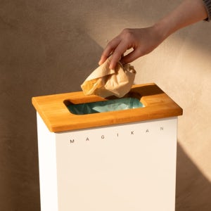 [매직캔] 뉴 언커버 오픈형 철제 휴지통 MM250WC (26L)