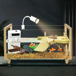 거북이수조 반수생 거북이 수조 아크릴 환수용품 키우기 어항 수족관