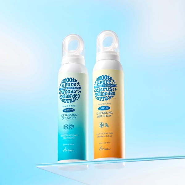 아리얼 스무스 앤 퓨어 아이스 쿨링 데오 스프레이 150ml 2종 택 1
