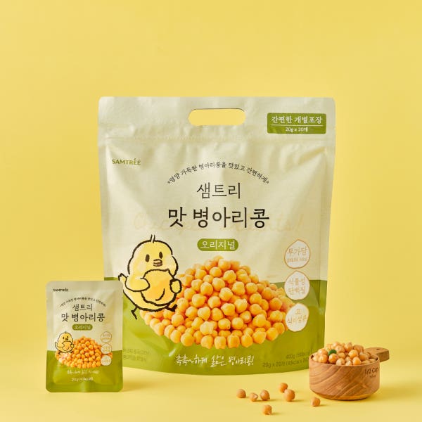 샘트리 촉촉한 맛병아리콩 400gX2봉 (20gX40개) 무가당 간식 단백질 과자