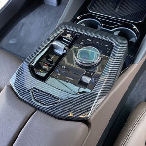 BMW 5시리즈 G60 기어 카본 패널 아이드라이브 용품 악세사리 몰딩
