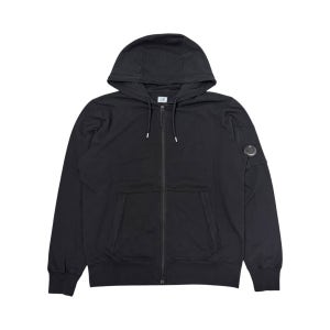 26SS CP컴퍼니 렌즈와펜 라이트플리스 후드집업 블랙 20CMSS081A 999