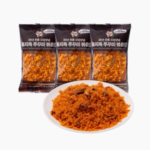 을지옥 쭈꾸미 볶음밥 20년 비법양념 LL사이즈 쭈꾸미 냉동볶음밥 250g, 3개