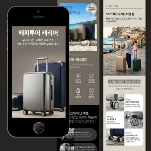 여행 캐리어 피그마 상세페이지 디자인 템플릿 -쿠팡 스마트스토어 상세페이지 제작