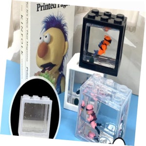 별별마켓 블럭 미니어항 투명 수조 마리모키우기 심플인테리어디자인