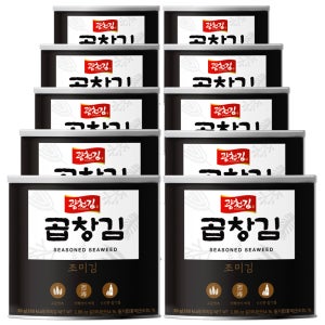 광천김 곱창김 캔김, 30g, 10개