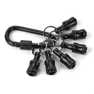 육각 생크 비트 걸이 6P 6.35mm 알루미늄 전동공구 정리 올블랙