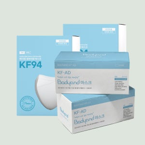 바디앤 비말차단 마스크 2개+새부리형 마스크 2개