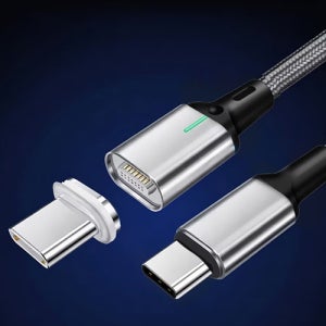 착붙케이블 자석 C타입 케이블 아이폰15 갤럭시 노트북 고속충전 USB-C