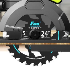 충전 원형톱날 24T 각재 목공 5인치 1개 합판 나무 자르기 합금 팁쏘