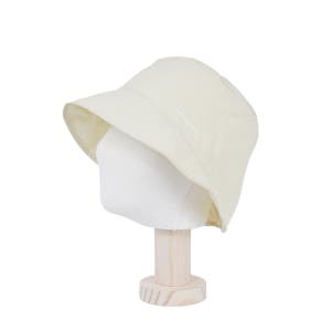 깃털모자 어썸 스트링 벙거지 바스락 버킷햇 휴대가편한 가벼운 모자 아이보리