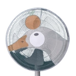 거실 북유럽 팬커버 스탠드 40cm 1개 캐릭터 메쉬 먼지망 조임끈 오리