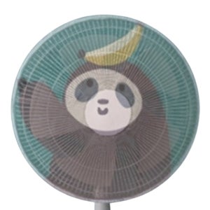스탠드 캐릭터 메쉬 팬커버 1개 40cm 손가락 조임끈 먼지망 나무늘보
