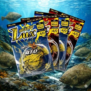 델리리그 럭스 광따 채비 3개입 유동식 단차조절광어 다운샷 채비 광어바늘