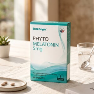 식물성 멜라토닌효과 5mg 목넘김이 편한 작은크기 지친하루의 편안한 마무리