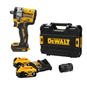 디월트 DCF921P2 20V 충전 임팩트 렌치 드라이버(케이스, 5.0Ah 2개 세트)