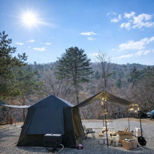 루디에어텐트 8플러스 TC면 에어텐트 자충 캠핑 초경량 그늘막피크닉 펌프내장형 3~4인용