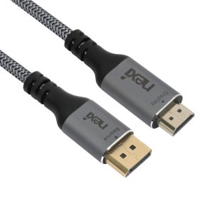 넥시 DP to HDMI 케이블 V2.1 8K 듀얼 모니터 연결 선 DP 5m, 1개