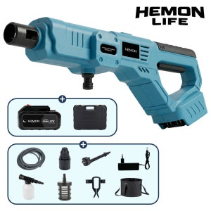 헤몬 워시맥스 고압세척기 무선 휴대용 충전식 고압분사기