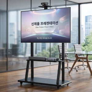이동식 티비거치대 대형 고중량 스탠드 매장용 업무용 교육용 254cm(100인치)