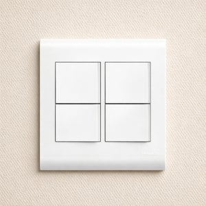 나노전기 오딧세이 화이트 단로 4구 스위치 2개용 벽 등 전원 스위치