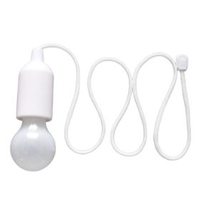 스트링 캠핑조명 당기는 야외 피크닉 16cm 1개 감성 비박 건전지식 텐트 랜턴 화이트