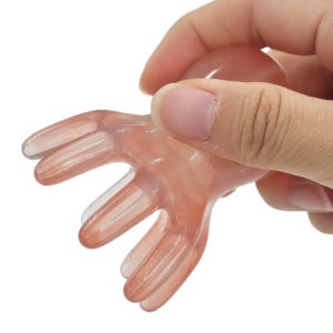 두피 얼굴 지압기 7cm 1p 턱선 뭉침 피로관리 레진 소재 핑크