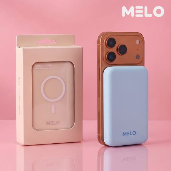 [난연] melo 보조배터리 맥세이프 기내반입 10000mAh 22.5w 187g