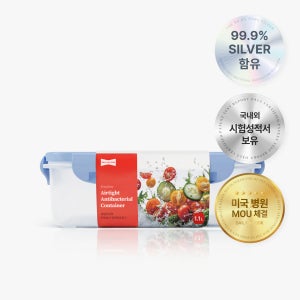 데일리앤쿡 프레실버 미국병원 반찬통 1.1L, 1개