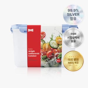 데일리앤쿡 프레실버 미국병원 반찬통 5.1L, 1개