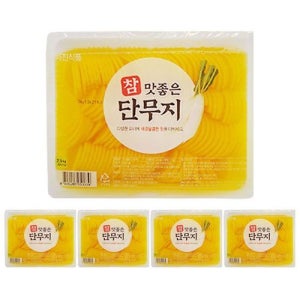 하진식품 참맛좋은 반달단무지 업소용단무지 중국집단무지 2.5kg 1박스 4개입