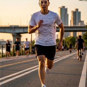 나이키 반팔티 드라이핏 기능성 반팔 스우시 마일러 하이버스 UV 화이트 DV9316-100