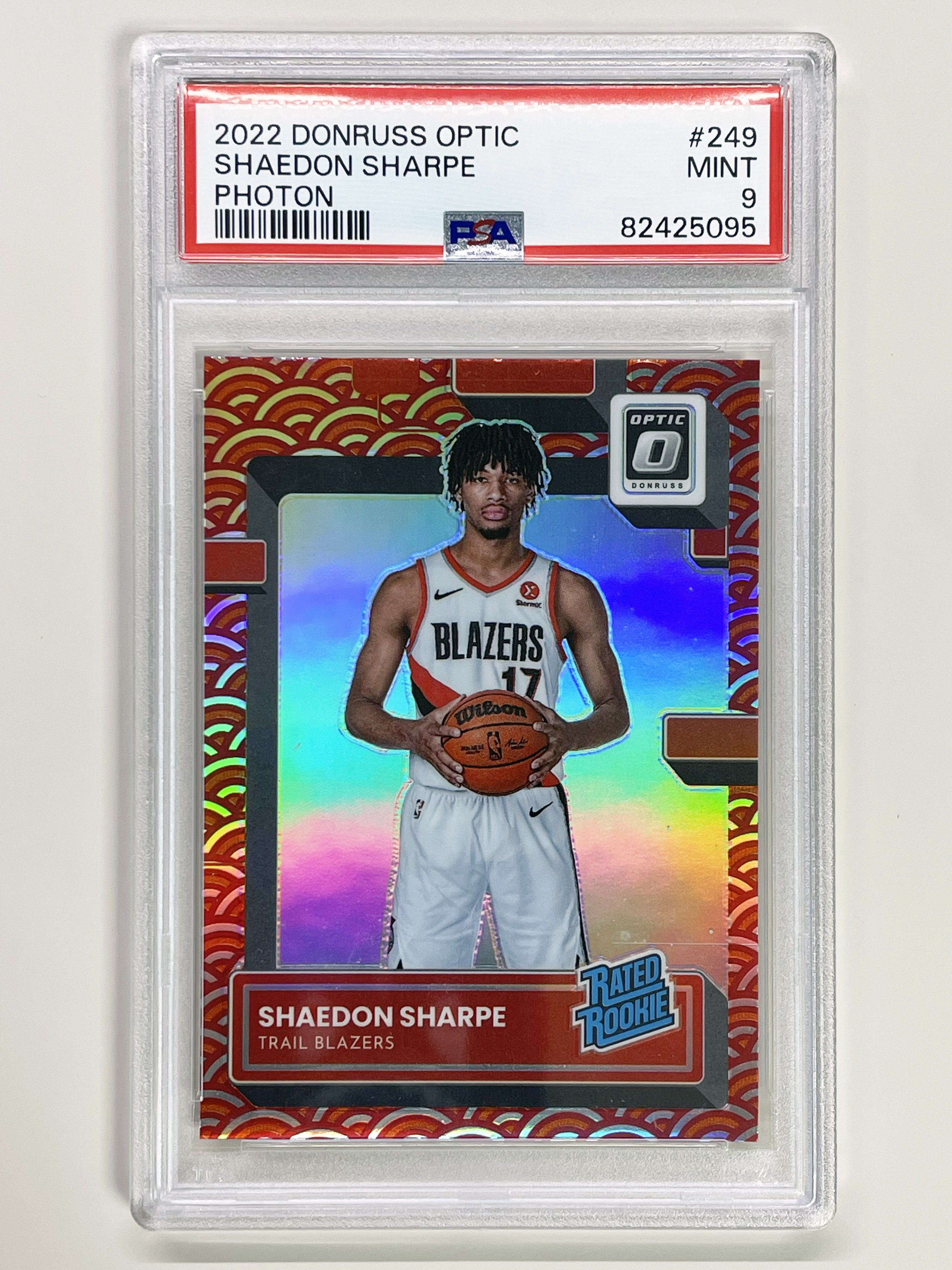 22-23 Donruss Optic 249 Photon RC 셰이든 샤프 PSA9