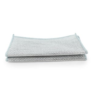 그물 구조 주방 수세미 거품 풍성한 이중 망 기름때 제거 20cm 2개