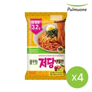 [슈퍼적립]풀무원 저당생쫄면2인(460g)X4개