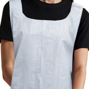 비닐 앞치마 대형 미술 작업 횟집 1회용 투명 가운 102cm 10매